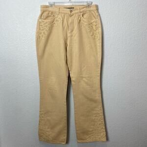 Lauren Jeans Co. By Ralph Lauren Lace Embellished Denim Jeans Size 8
